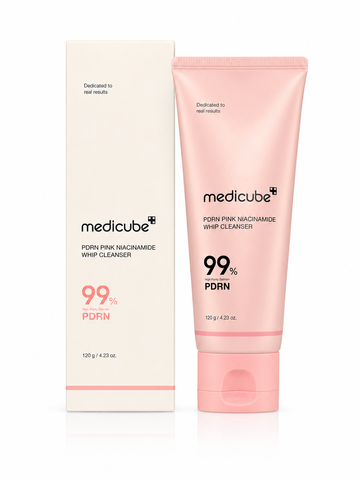 Очищувальна пінка з полінуклеотидами та ніацинамідом MEDICUBE PDRN Pink Niacinamide Whip Cleanser, 120g 00193 фото