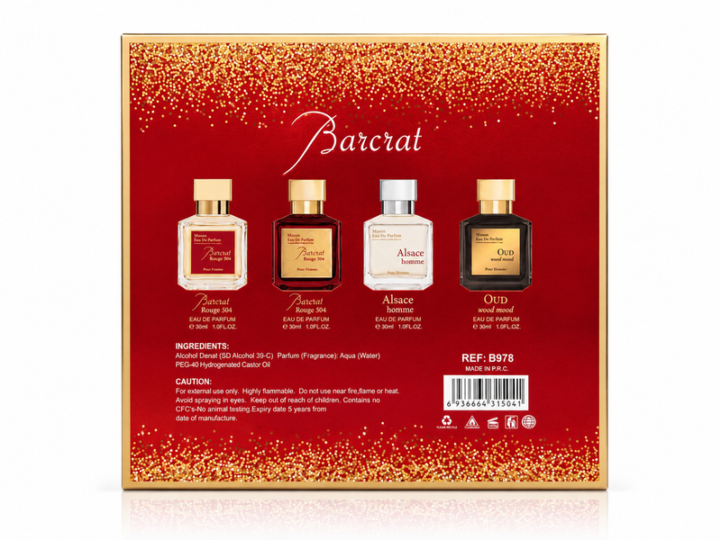 Zestaw w&oacute;d perfumowanych Barcrat 30 ml &times; 4