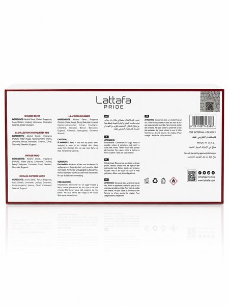 Подарунковий набір унісекс Lattafa Pride Box 5, 5x20ml 00230 фото